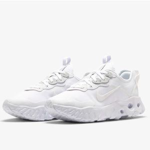 Nike React Art3mis All White Sneakers